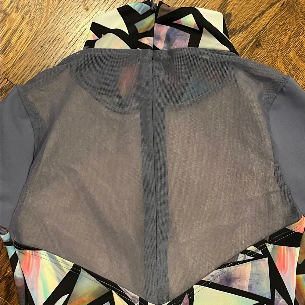 Weissman Multicolor Geometric Kids Leotard - Picture 5 of 5